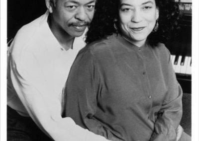 Adegoke Steve Colson and Iqua Colson, black and white photograph