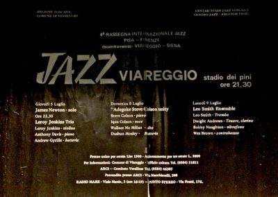 Poster: Jazz Viareggio