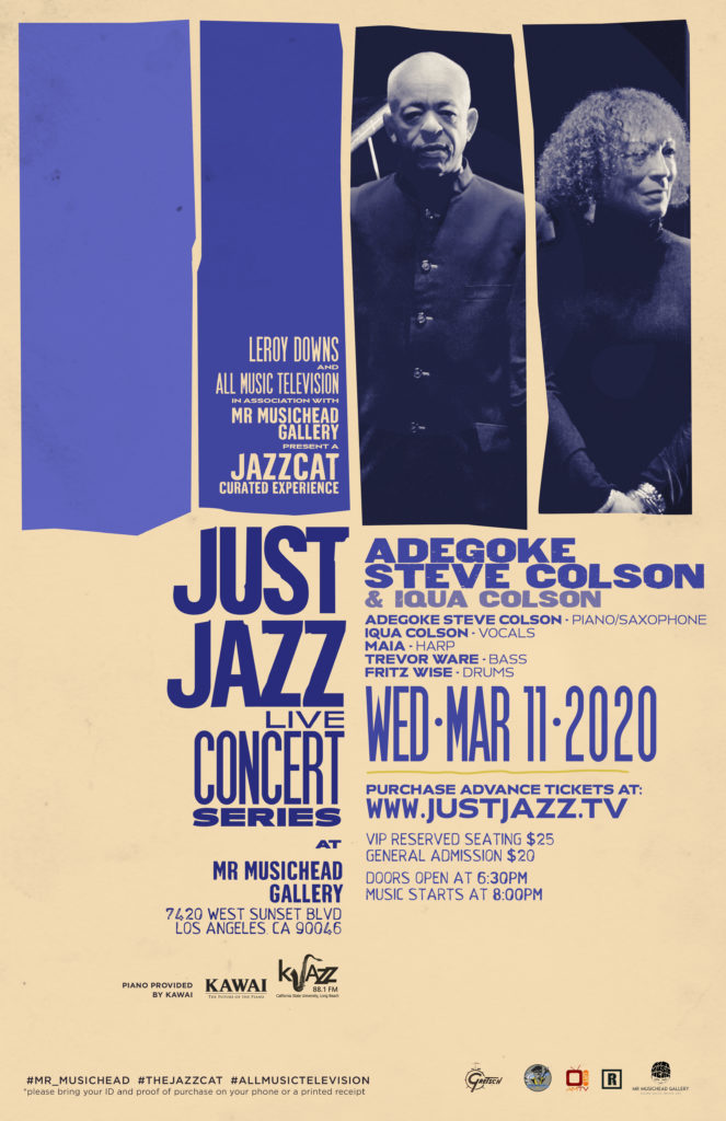 Just Jazz Live Concert Series 2020 | Colsons Music