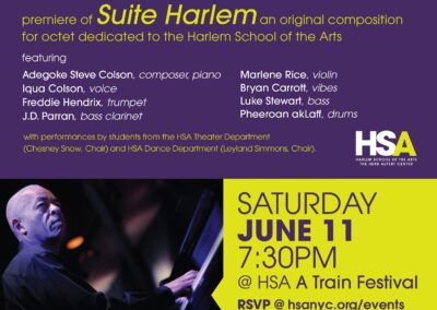 HSA presents the premiere of Adegoke Steve Colson’s Suite Harlem