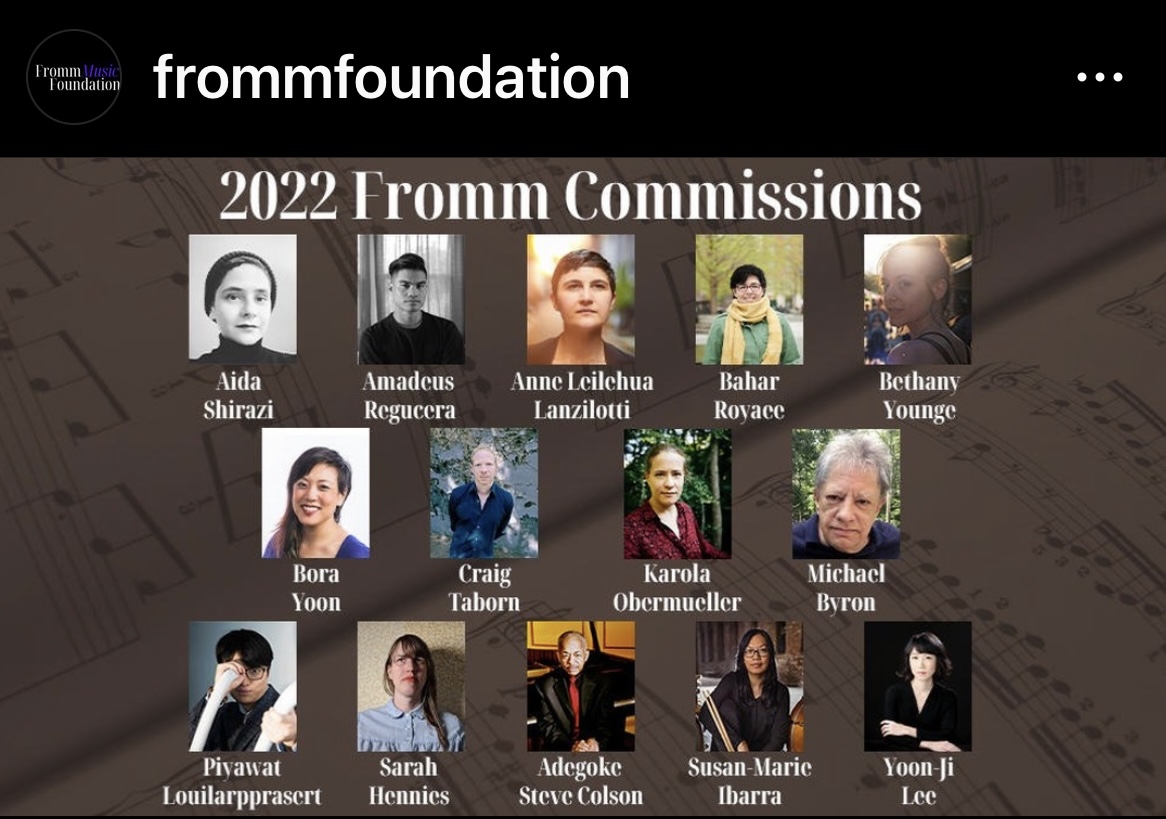 Adegoke Steve Colson 2022 Commission Honoree Fromm Music Foundation at Harvard